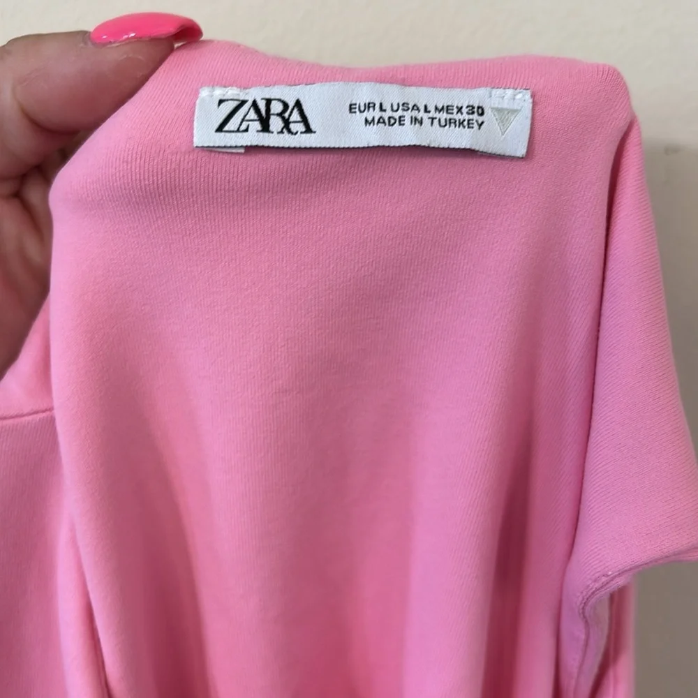 ZARA Halterneck Double Lined Bodysuit Size Large - Picture 8 of 9